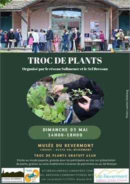 Affiche troc de plants - 3 mai 2026 - DR Musée du Revermont