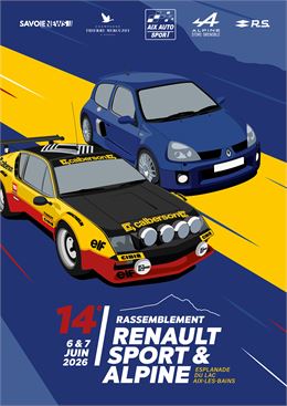 Affiche 14e rassemblement RS et Alpine - MP Création graphique