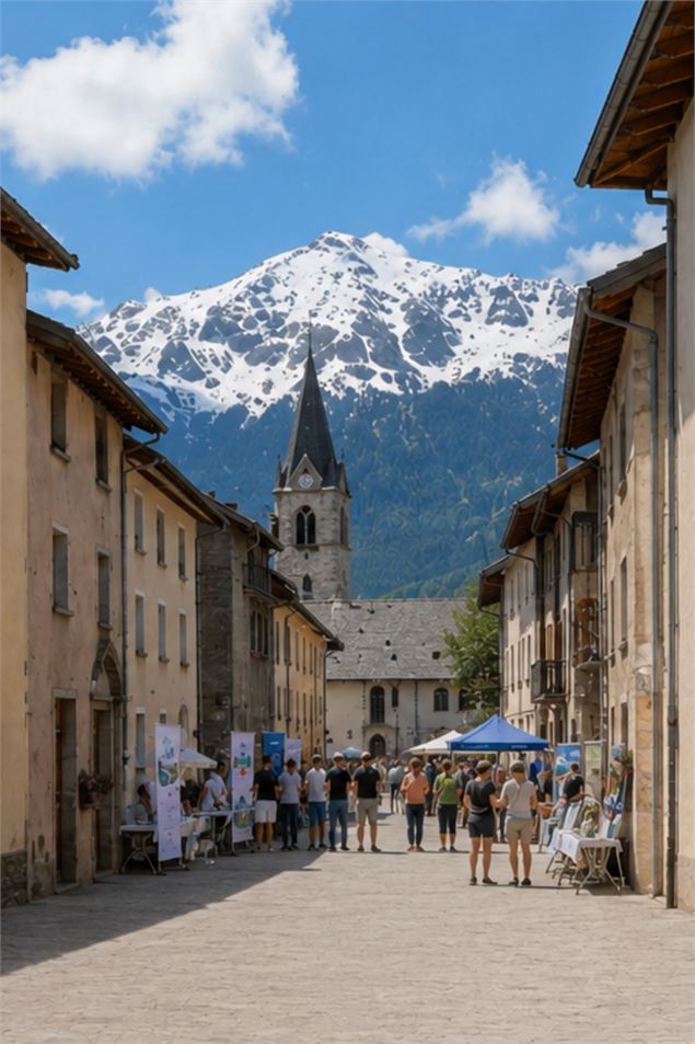 forum dans les rues d'Aussois - M. Lefebvre OTHMV