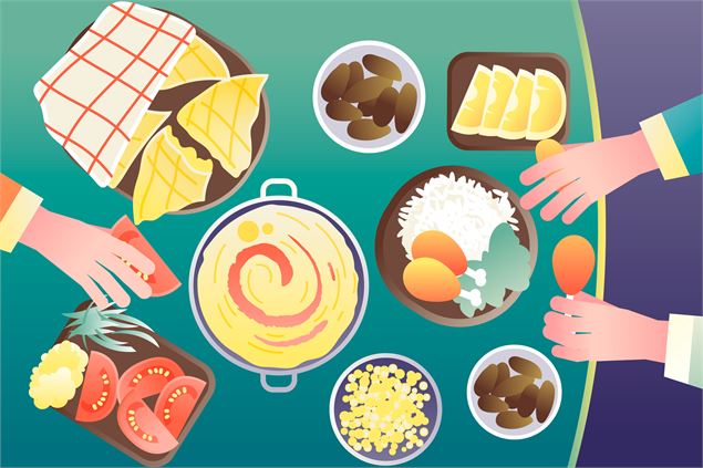 Repas partagé - Freepik