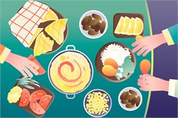 Repas partagé - Freepik