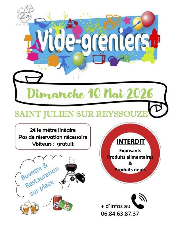 Vide-greniers_Saint-Julien-sur-Reyssouze - ©Sou des écoles 2SJL