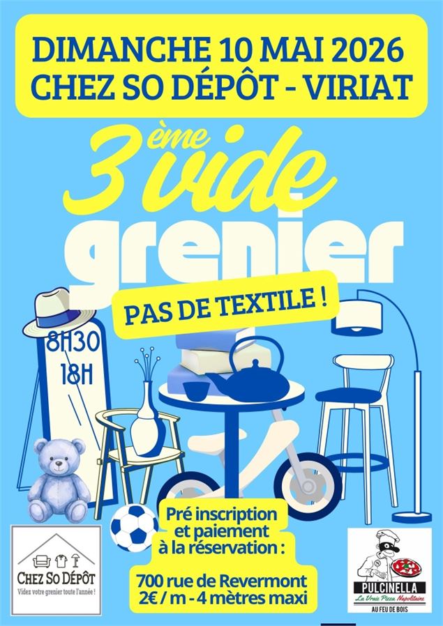 Affiche 3ème édition du Vide-greniers_Viriat - ©Si dépôt Viriat