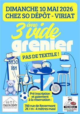 Affiche 3ème édition du Vide-greniers_Viriat - ©Si dépôt Viriat