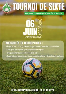 Affiche tournoi de sixte - ©F.C des Aravis