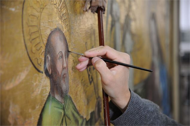Découverte de l'atelier de restauration de peinture - DR