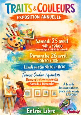 Exposition annuelle de Traits et couleurs_La Boisse