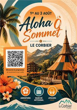 Affiche Aloha Ô Sommet - Office de Tourisme Le Corbier