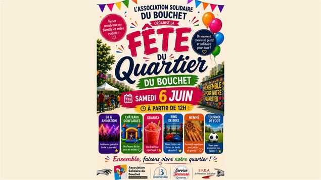 Fête du quartier du Bouchet_Bonneville - Association solidaire du Bouchet