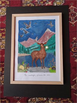 Réalisation d'un paysage de montagne en aquarelle_Morzine