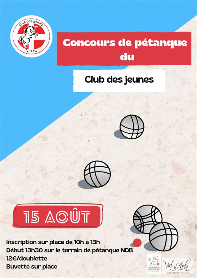 Concours de pétanque organisé par le club des jeunes_Notre-Dame-de-Bellecombe