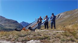 Trois joueurs de cor des Alpes - B. Filliol - OTHMV