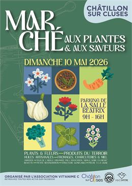Affiche marché aux fleurs - Vitanime'C