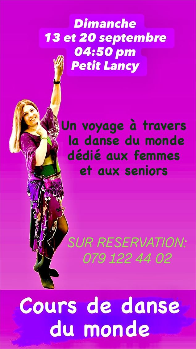 Stage de DANSE DU MONDE permet aux femmes de voyager à travers la danse et la musique de plusieurs p
