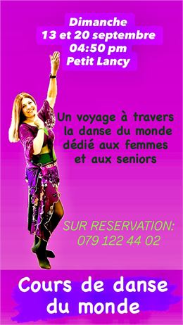 Stage de DANSE DU MONDE permet aux femmes de voyager à travers la danse et la musique de plusieurs p