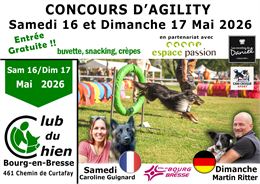 Visuel Concours Agility Bourg en Bresse - ©Club du chien Bourg en Bresse
