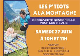 Animation les P'tiots à la montagne - Service Culture & Patrimoine