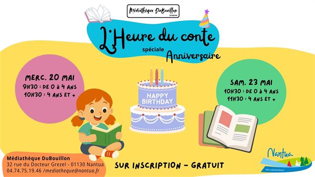 Affiche animation paysage - Médiathèque DuBouillon