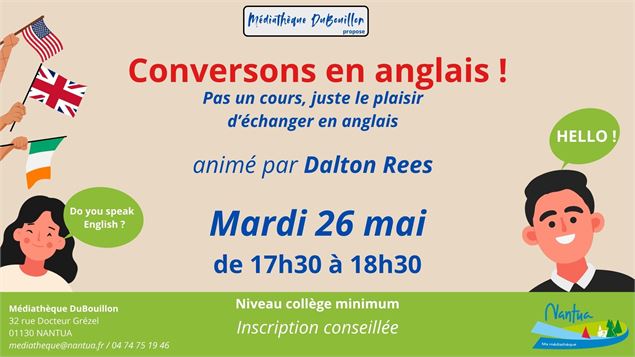 Affiche animation paysage - Médiathèque DuBouillon