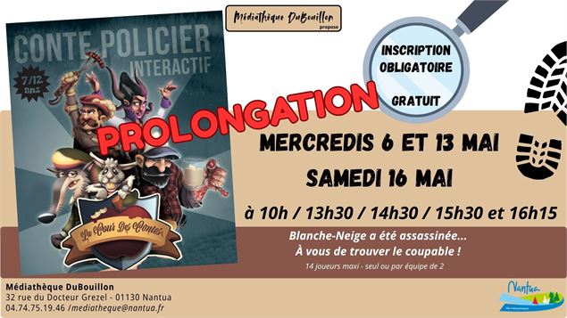 Affiche animation paysage - Médiathèque DuBouillon