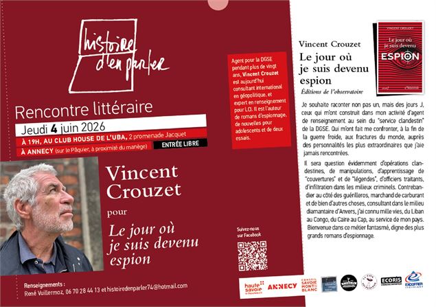 Rencontre littéraire avec Vincent Crouzet pour 