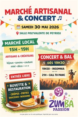 Marché artisanal et concert plein air_Peyrieu - Zumba Passion