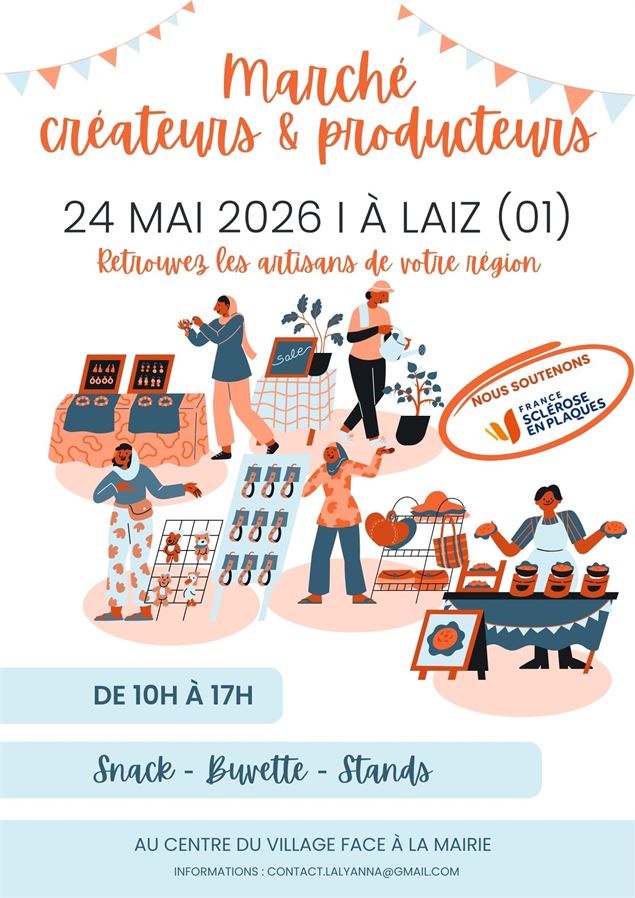 Affiche Marché - amicale lalyanna