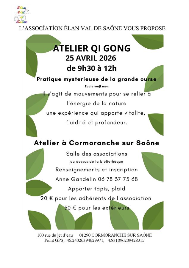 Affiche atelier - Elan Val de Saône