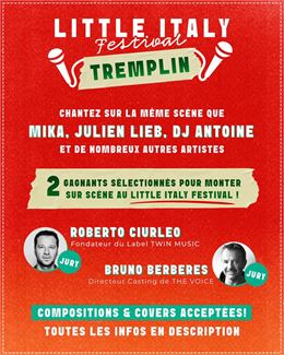 Affiche Tremplin musical - Little Italy Festival