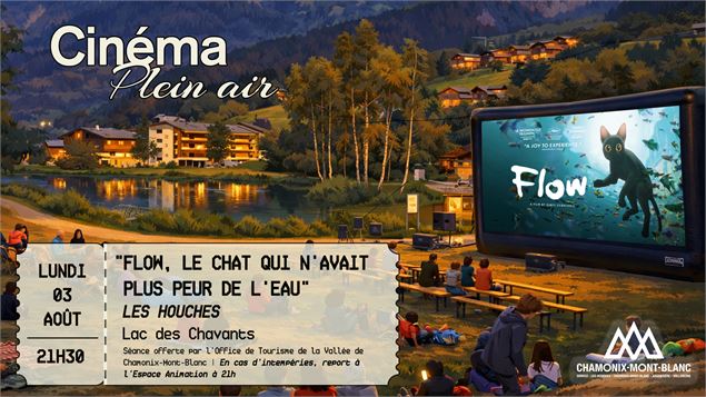 Ciné plein air « Flow, le chat qui n’avait plus peur de l’eau »_Les Houches