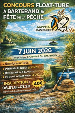 Programme Fête de la Pêche au lac de Barterand - AAPPMA du Bas-Bugey