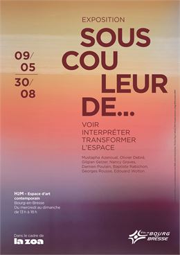 Affiche Sous couleur de... - Ville de Bourg-en-Bresse, service Communication, mars 2026 - Création S