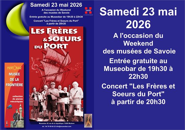 Affiche du concert - freres et soeurs du port