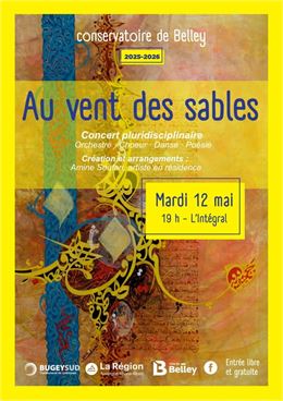 Concert pluridiscipinaire "Au vent des sables"_Belley - Conservatoire de Belley