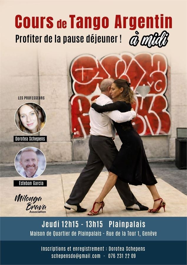 Cours de Tango Argentin - Niveau débutant - Milonga Brava