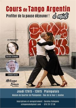 Cours de Tango Argentin - Niveau débutant - Milonga Brava