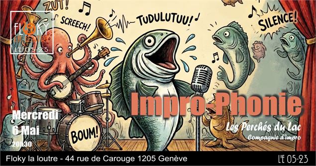 Spectacle d'improvisation des Perchés du Lac : Impro-Phonie: les Perchés montent le Son ! - DR
