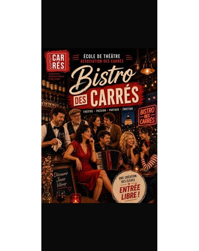 Théâtre : Le Bistrot des Carrés_Annecy - Association Les Carrés