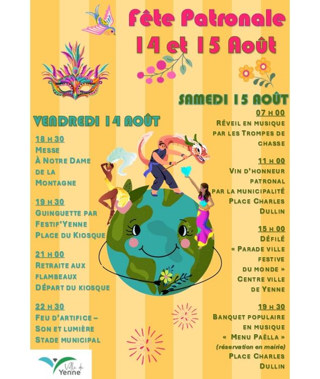 Fête Patronale des 14 et 15 août à Yenne_Yenne