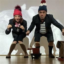 Les comédiens Sophie Haudebourg et Gérard Santonja - CIE Bord de l'eau