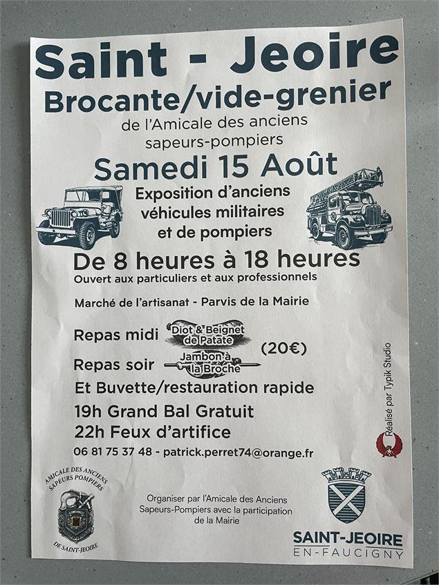Affiche  - Amicale des anciens sapeurs-pompiers 