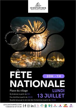 Fête nationale et feu d'artifice_Les Contamines-Montjoie