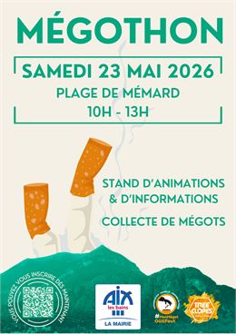 Affiche Mégothon 2026 - Mairie d'Aix-les-Bains