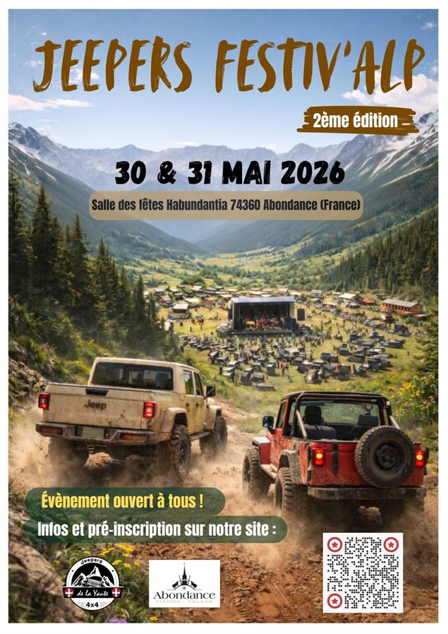 Affiche Jeepers Festiv'Alp - Association des Jeepers de la Yaute