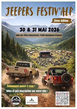 Affiche Jeepers Festiv'Alp - Association des Jeepers de la Yaute
