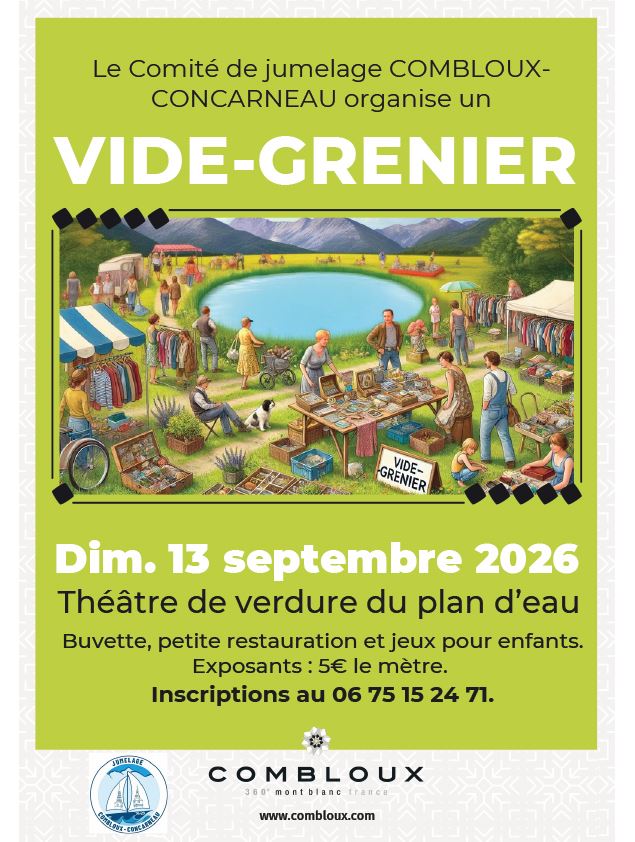 Vide-grenier Jumelage Combloux-Concarneau_Combloux - OT Combloux