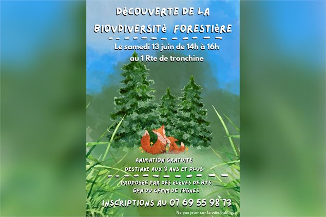 A la découverte de la biodiversité forestière _Thônes - CFMM