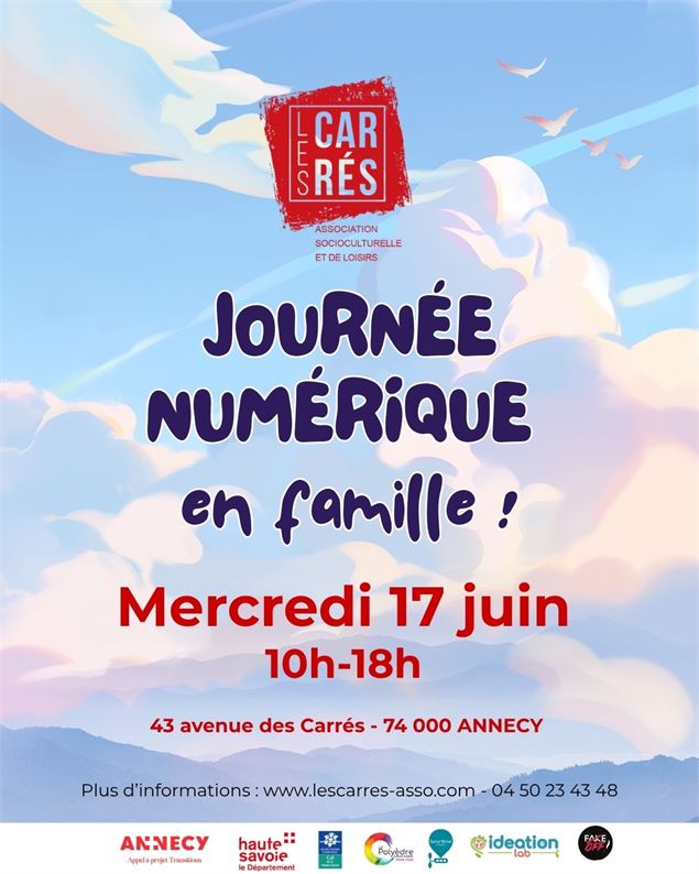 Journée numérique en famille_Annecy - Association Les Carrés