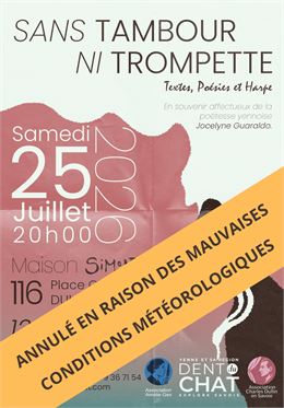 ANNULÉ - Musique et poésie : Sans tambours ni trompettes_Yenne