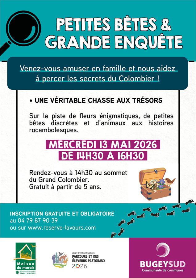 Animation famille – “Petites bêtes & grande enquête”, en partenariat avec la Maison du Marais de Lav